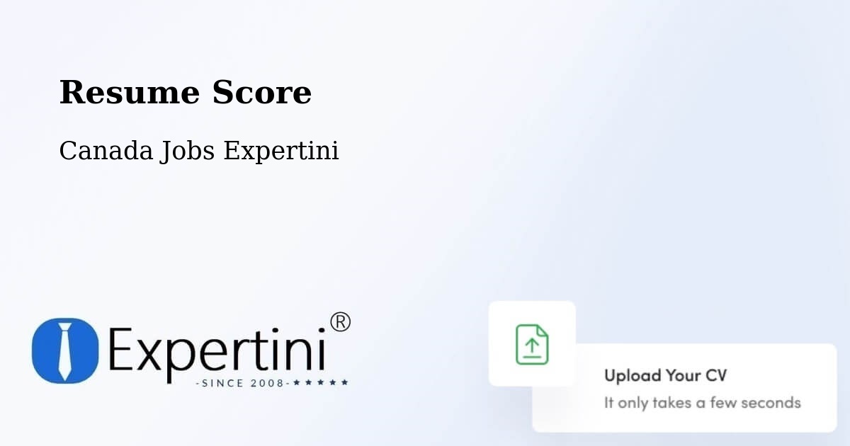 Resume Score & Job Description Match Tool – Trail - Canada Jobs Expertini
